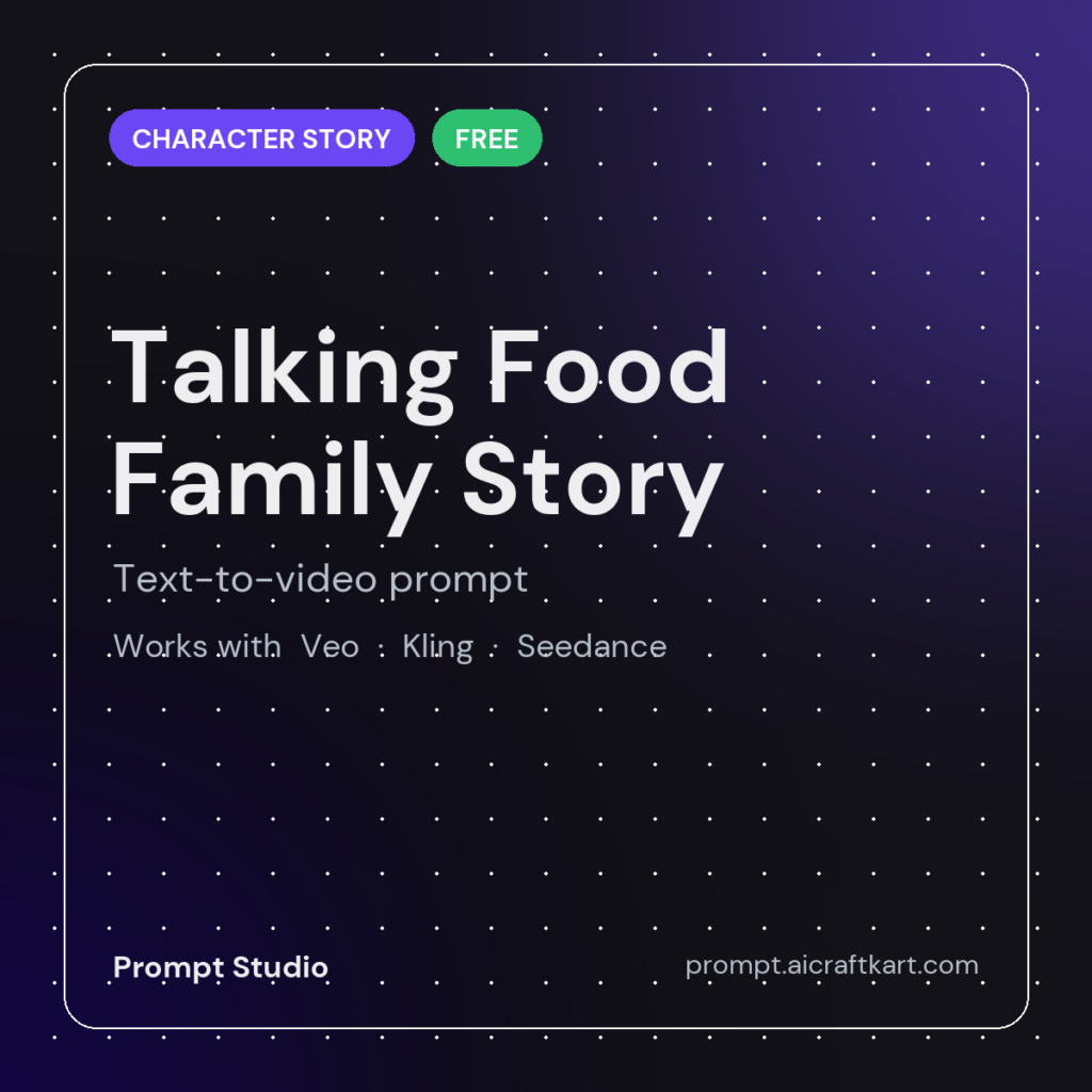 Talking Food Family Story Generator