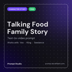 Talking Food Family Story Generator
