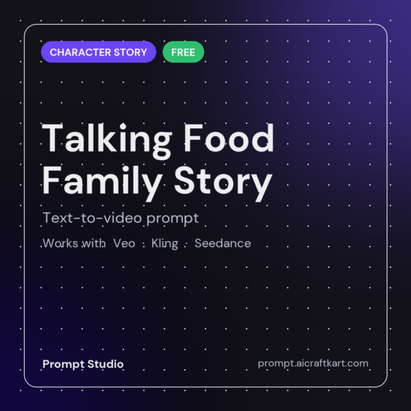 Talking Food Family Story Generator