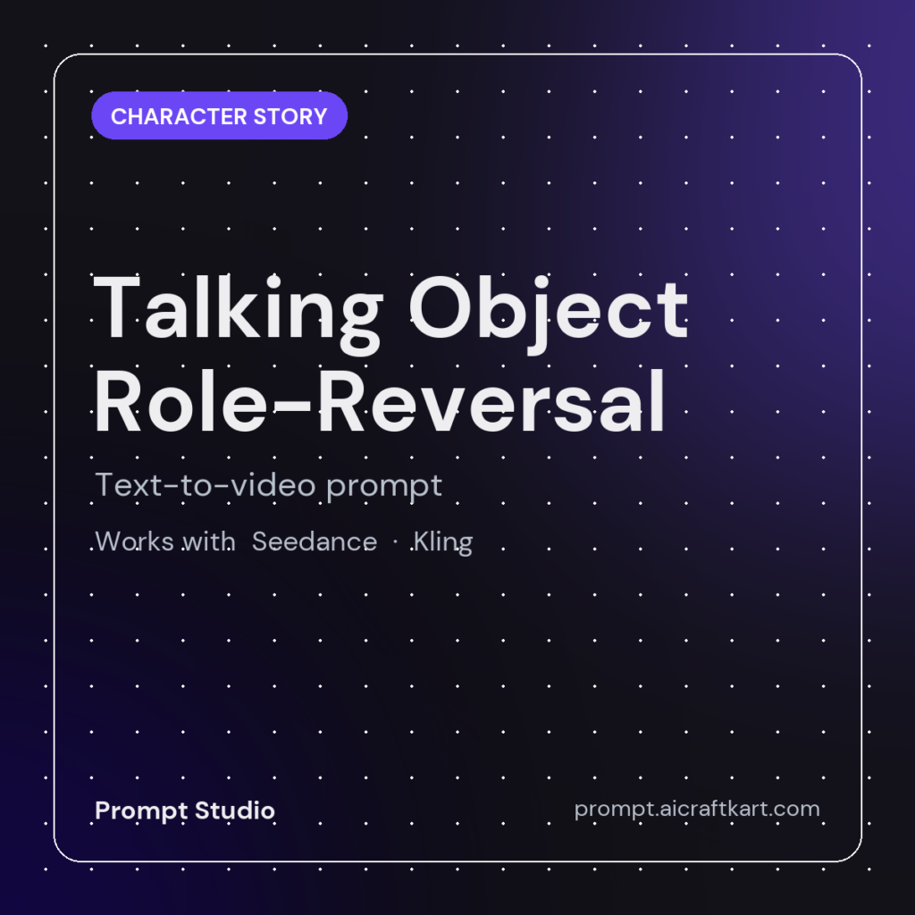 Talking Object Role-Reversal Generator