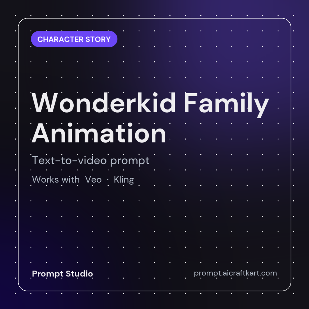 Wonderkid Family Animation Generator