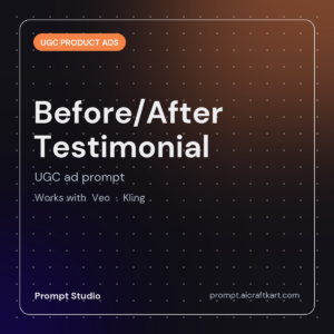 Before/After Testimonial UGC Ad