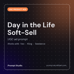 Day in the Life Soft-Sell UGC Ad