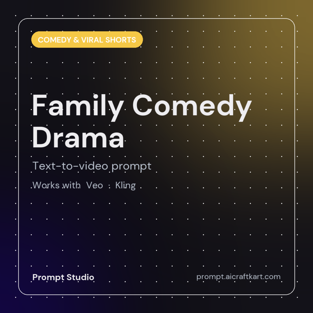 Family Comedy Drama Generator
