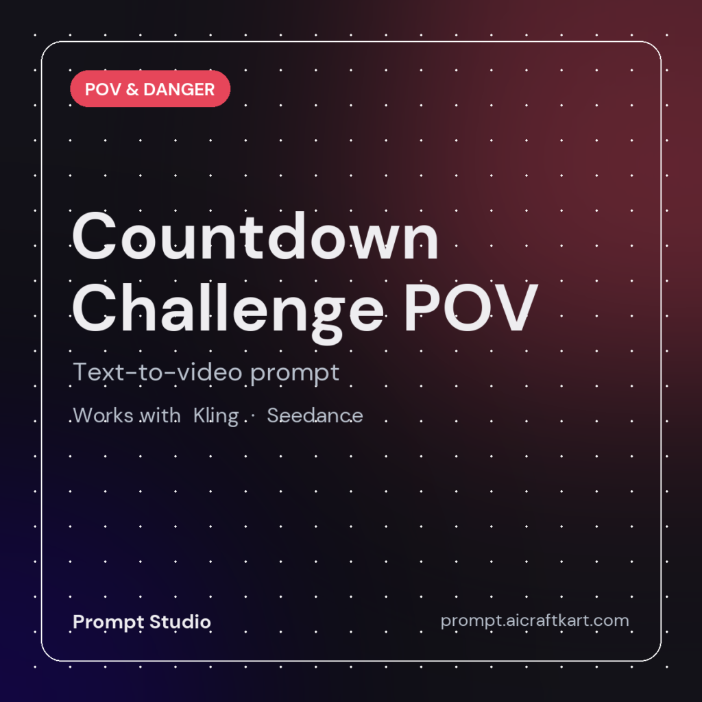 Countdown Challenge POV Generator