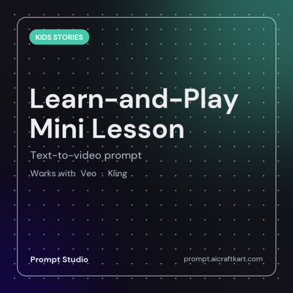 Learn-and-Play Mini Lesson Generator