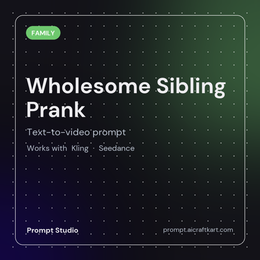 Wholesome Sibling Prank Generator