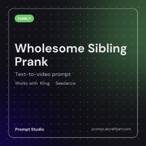 Wholesome Sibling Prank Generator