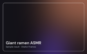 Giant ramen ASMR