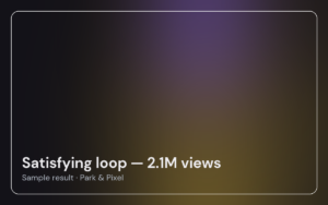 Satisfying loop — 2.1M views